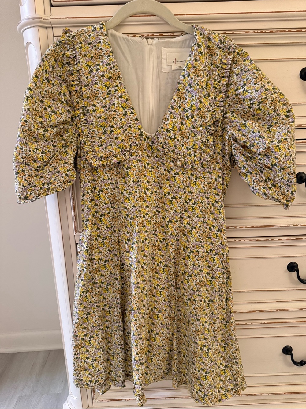 Anthropologie Floral Mini Dress - Picture 3 of 5